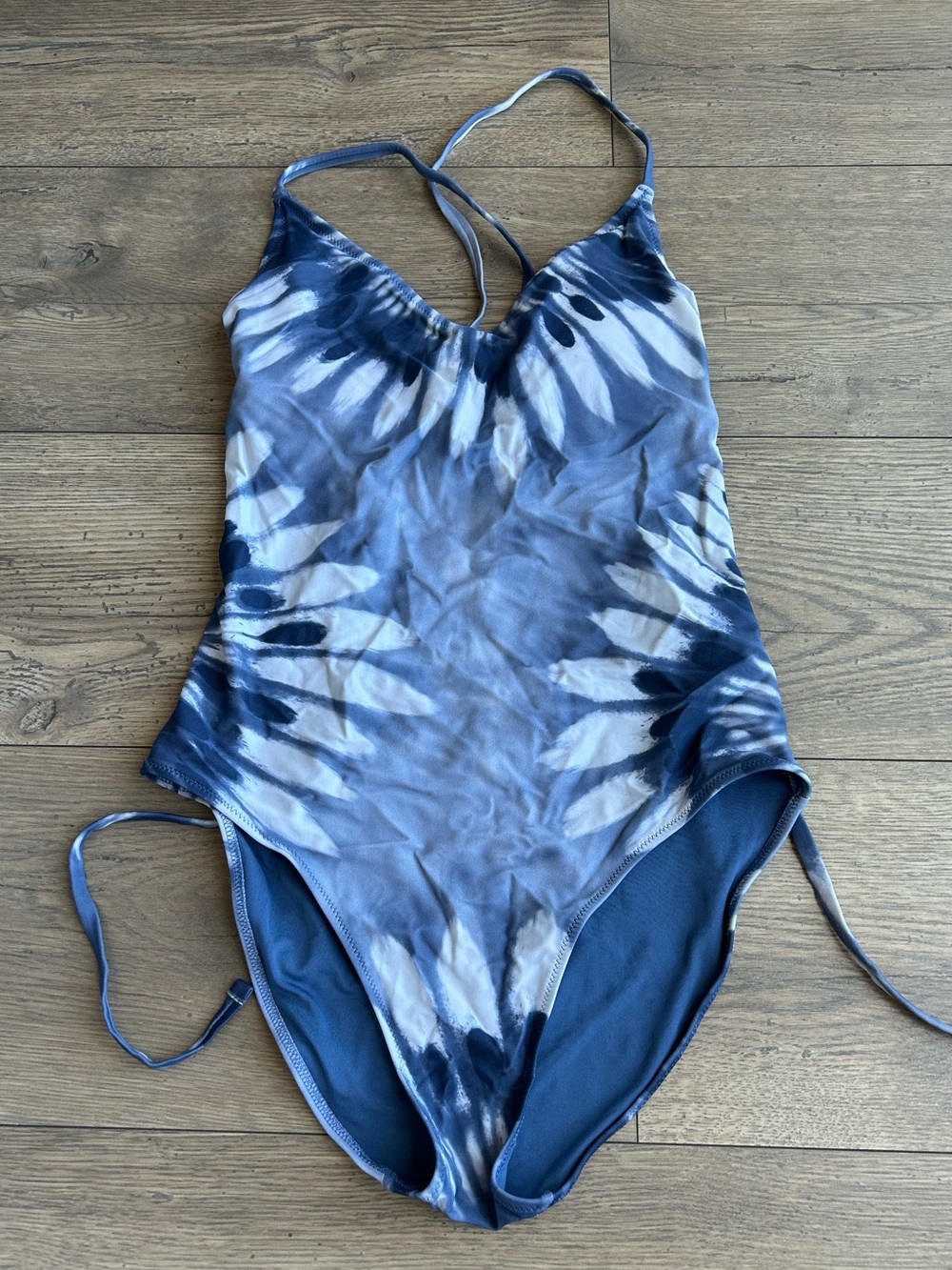 🪴 aerie Tie Dye Lace Up One Piece Swimsuit